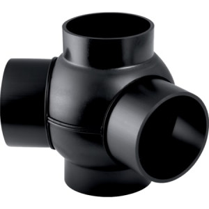 368.385.16.1 Крестовина шаровая Geberit PE 88,5°, соединения 135° смещенные Geberit