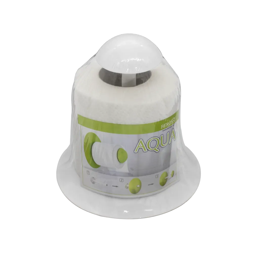 Держатель для туалетно бумаги Aqua цвет белый BEROSSI STLM-2029237 - Вид №2