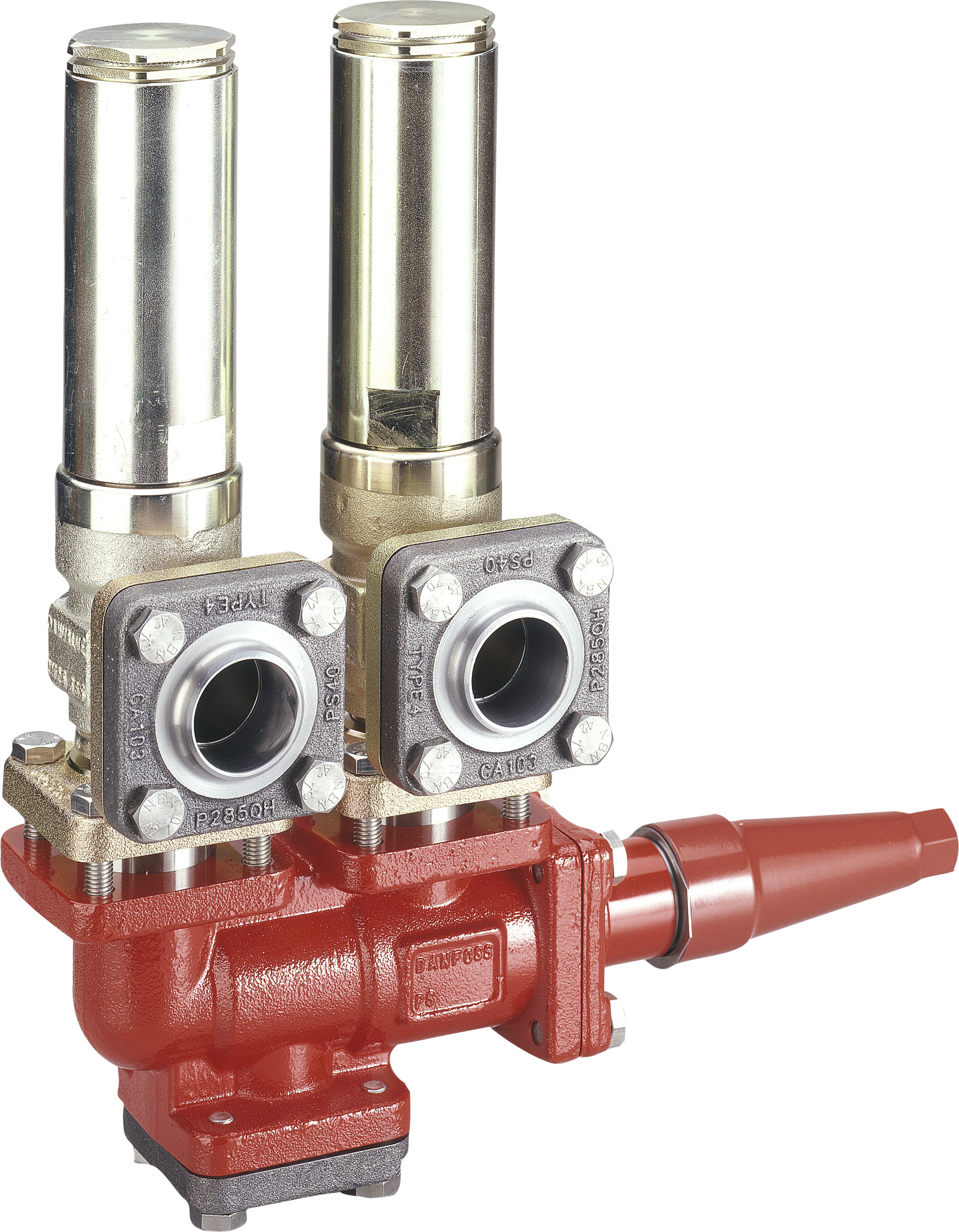 Danfoss DSV — многоходовые запорные клапаны для предохранительных клапанов DSV 2 Клапан запорный двойной 148F3011  - Вид №12