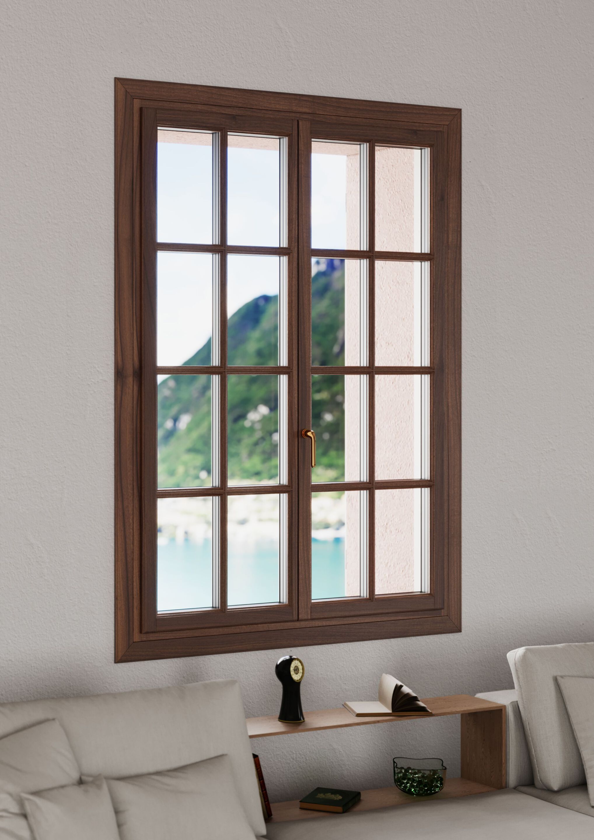 Минимальное деревянное окно Impronta X-TRIM ARCH-00038399 - Вид №2