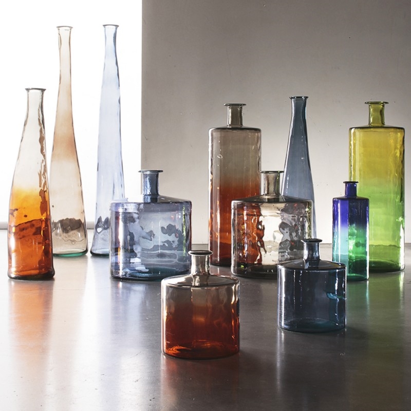 C173X40 Ваза Aurora Boreale Adriani e Rossi Желто-зеленый  - Вид №1