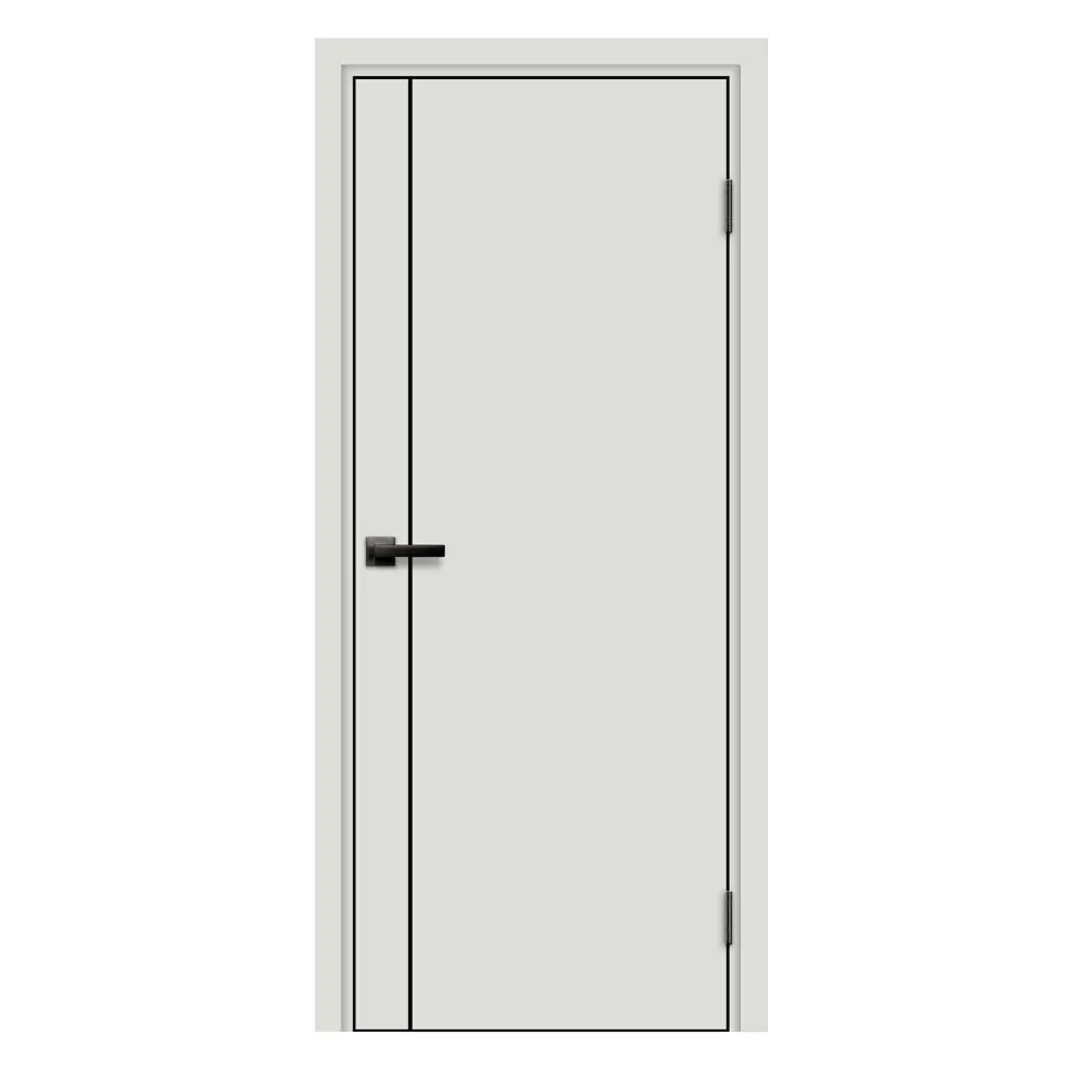 Дверь межкомнатная глухая Асти_В 80x200 см Hardflex цвет белый жемчуг с замком и петлями 89412585 STLM-2039739 МАРИО РИОЛИ 