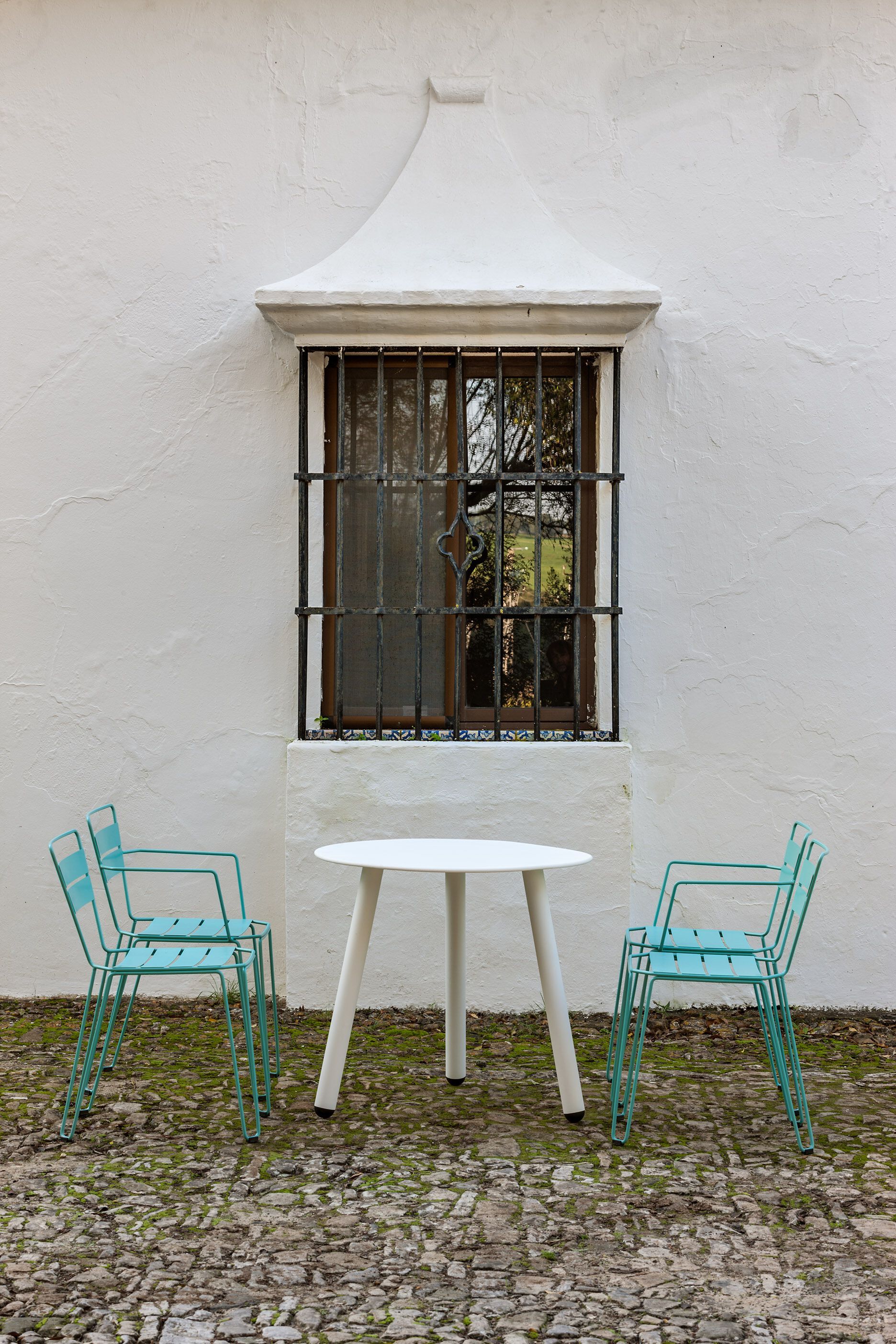 Стальной круглый садовый стол iSimar CORSICA ARCH-00073706 - Вид №4