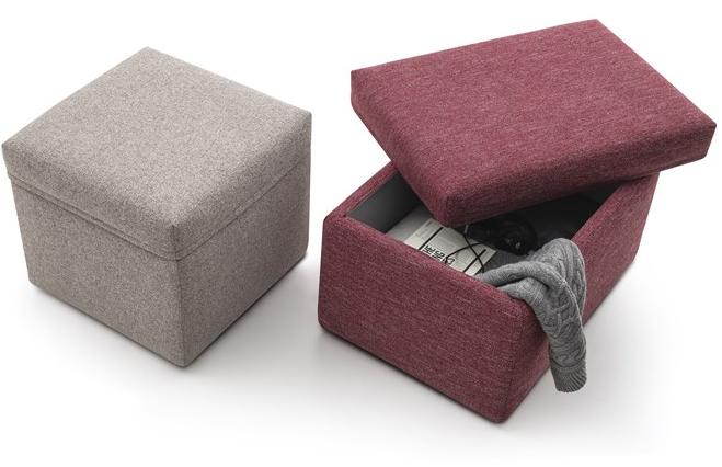 Felis Прямоугольный пуф-контейнер с мягкой подкладкой из ткани Complements sun-id-1460005 - Вид №2
