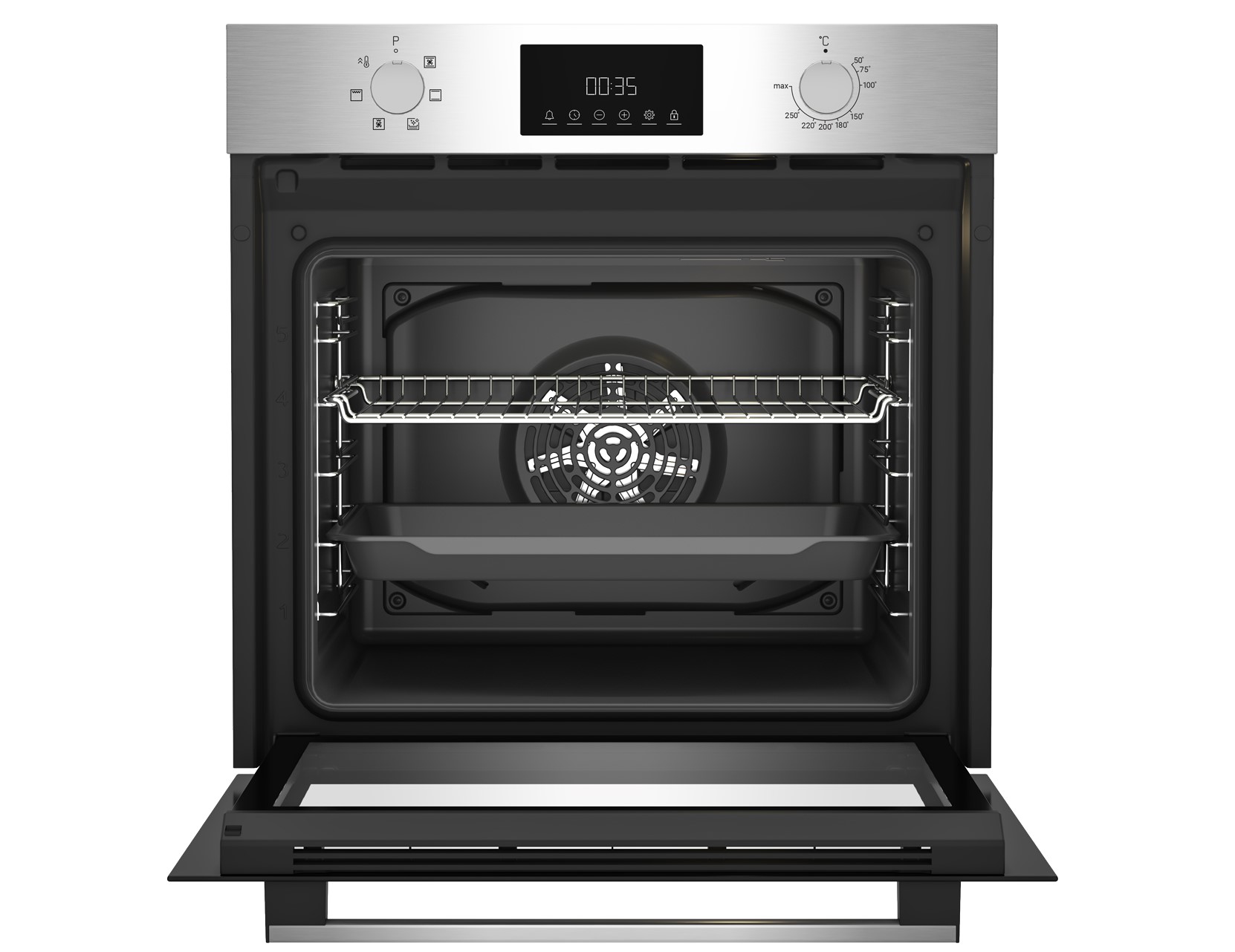 9106632 Электрический духовой шкаф Indesit IBFTE 3644 IX серебристый STDN-0116429 - Вид №1