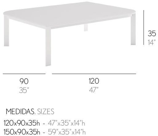 GANDIABLASCO Прямоугольный журнальный столик из dekton® Solanas sun-id-1450914 - Вид №6