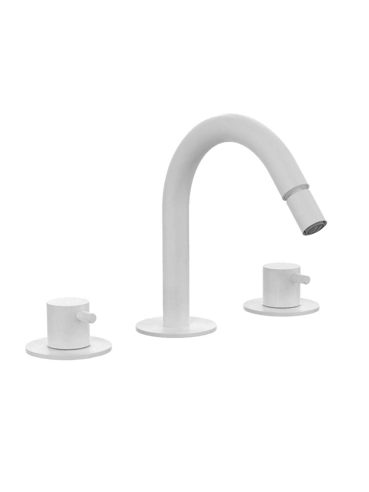 Смеситель для биде с 3 отверстиями для пола с отдельными розетками Rubinetterie Frattini Pepe XL ARCH-00131328 - Вид №6