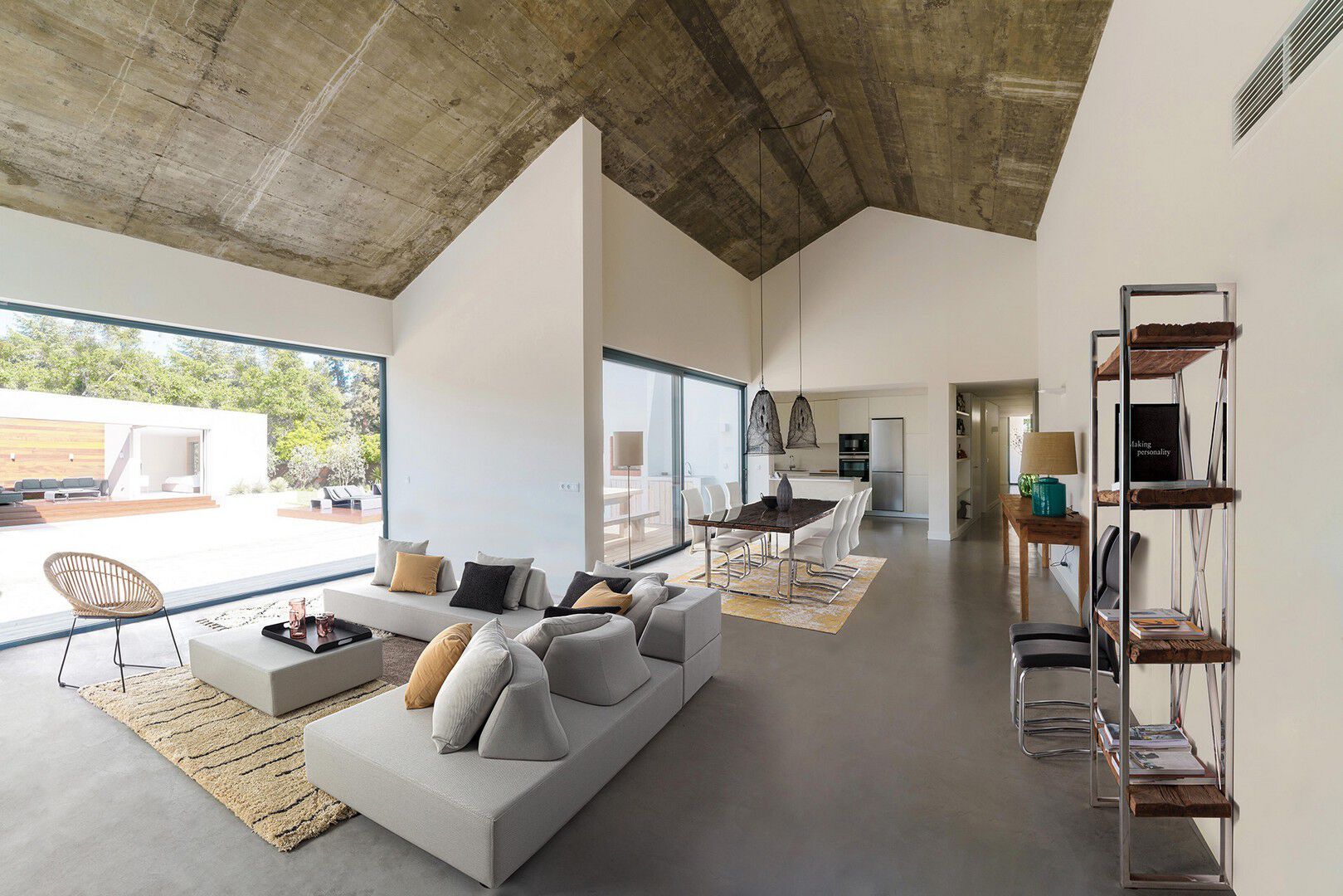 Угловой садовый диван из ткани BIZZOTTO Piper ARCH-00131947 - Вид №1