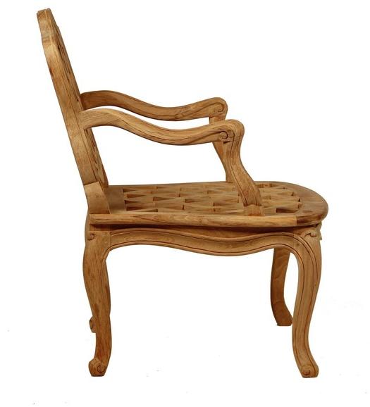 ASTELLO Садовый стул из тика с подлокотниками Pensée sun-id-1387430 - Вид №2