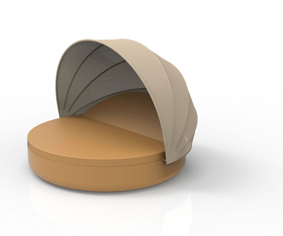 088226 Кровать Ulm c откидной спинкой и складным навесом Vondom Vela - Вид №6