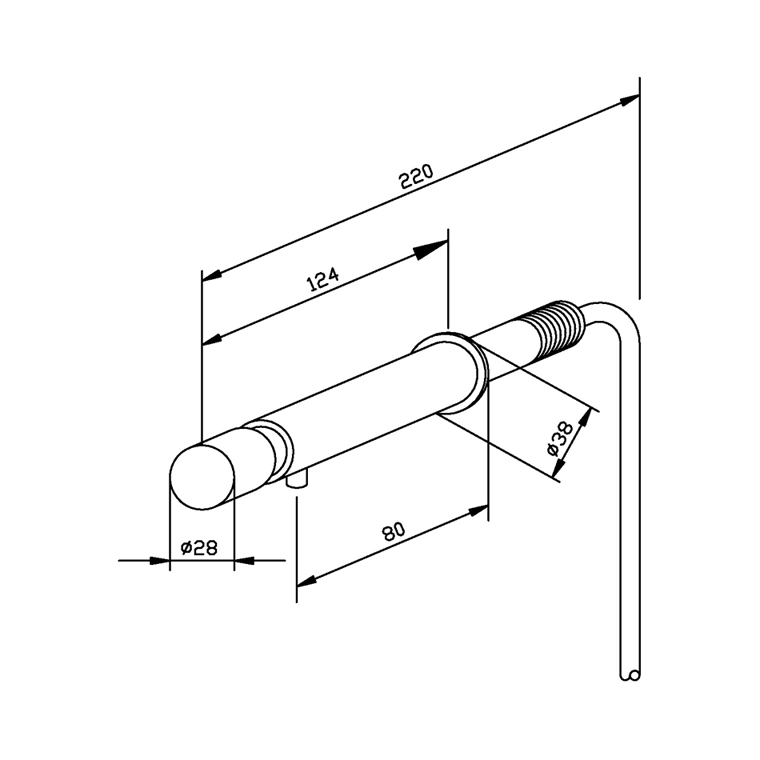 731305 Дозатор мыла для панельного монтажа WP194 WAGNER_EWAR A-LINE Wagner Ewar  - Вид №1