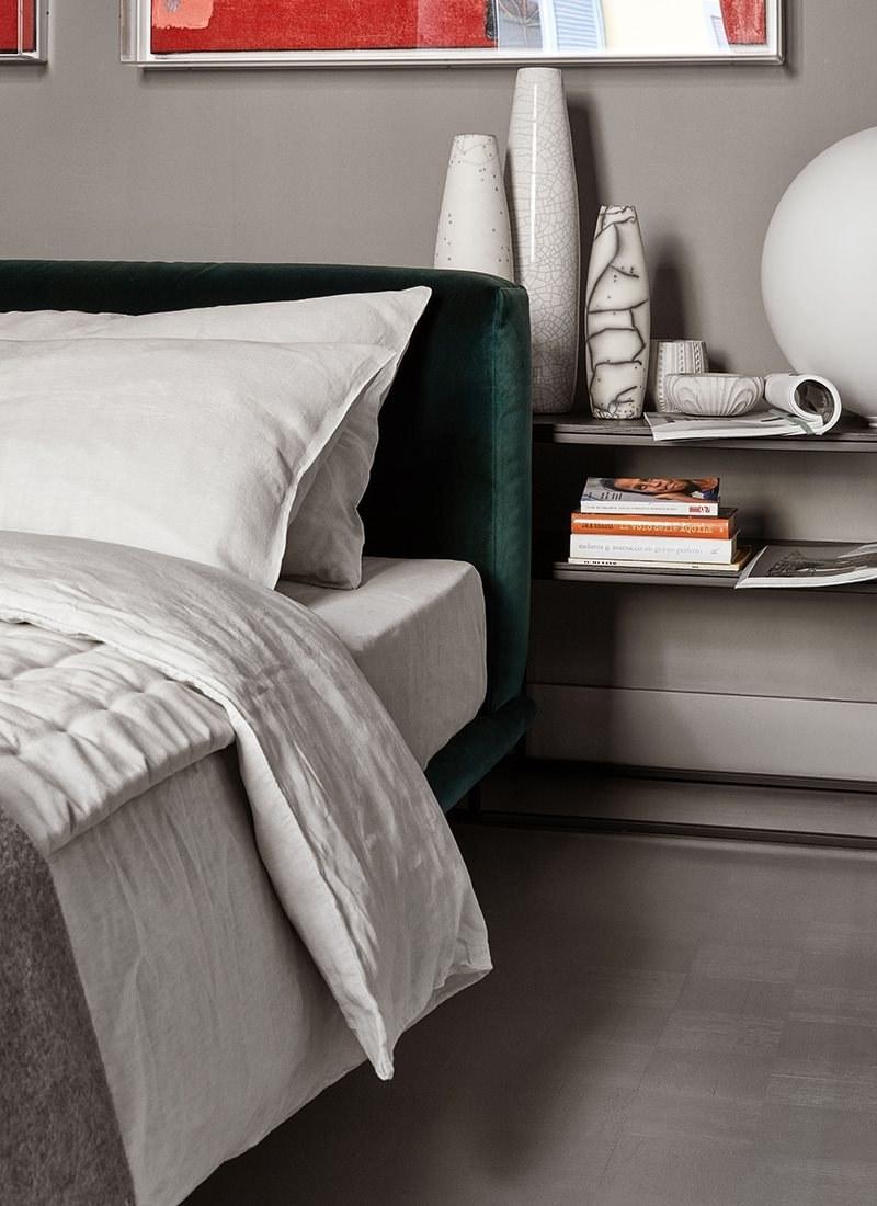 Meridiani Мягкая текстильная кровать со съемным чехлом Timothy sun-id-1398251 - Вид №3