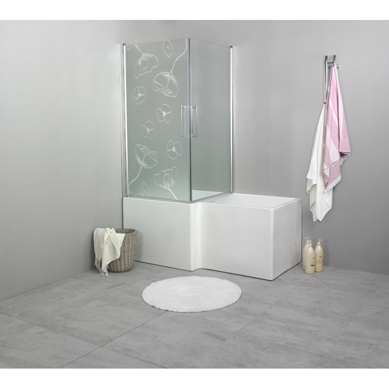 197 Ванные Grand Left 160X83 / 70 Включены Канализация  Noro  Белый  - Вид №1