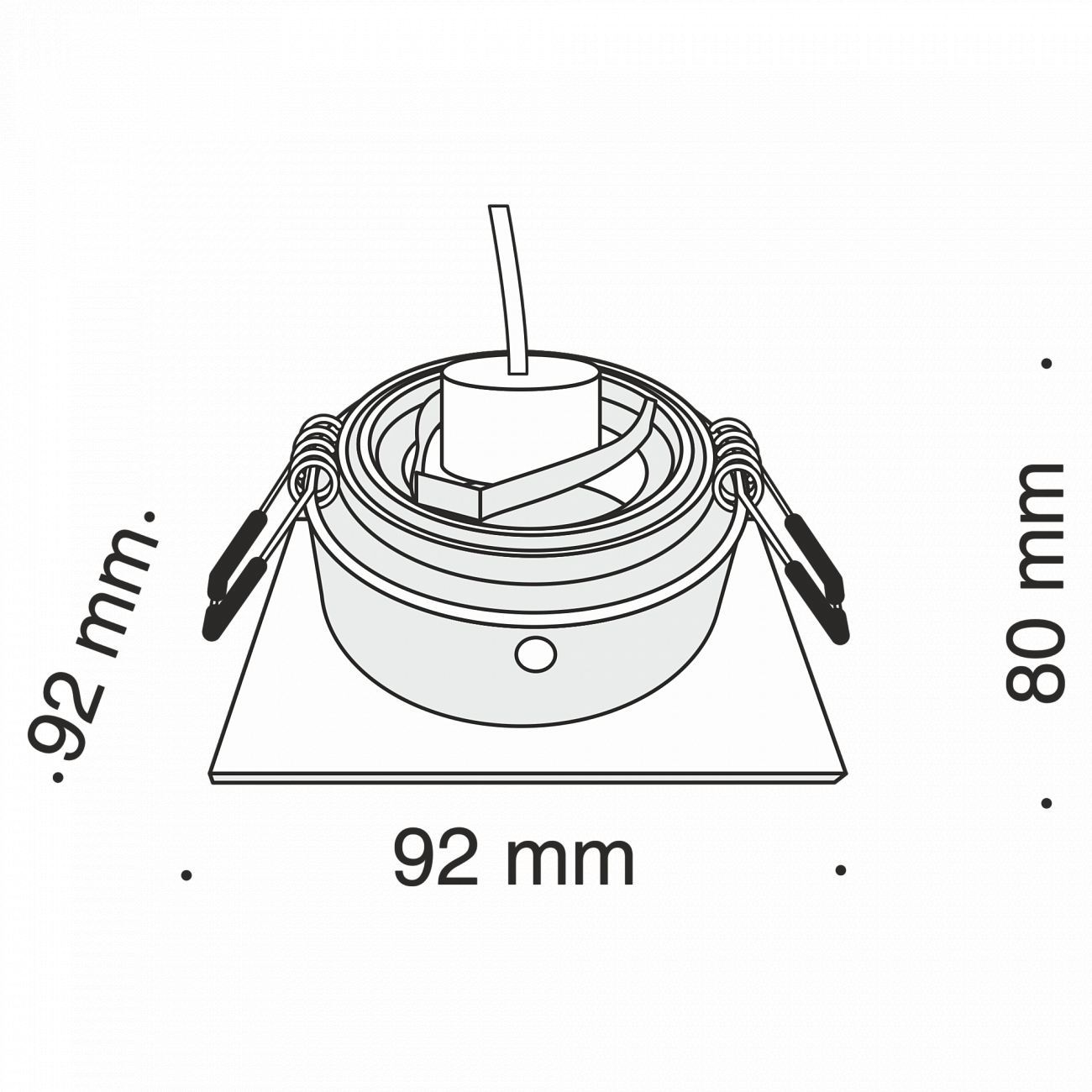 Встраиваемый спот белый Technical Akron DL026 TECHNICAL DOWNLIGHT 00-3957193 Белый  - Вид №5