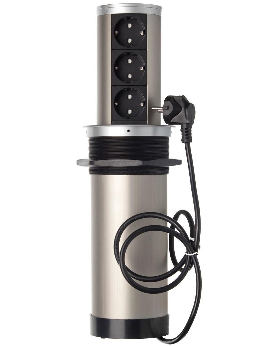 Блок электрических розеток Echo 12018 Silver NAVAKO  - Вид №2