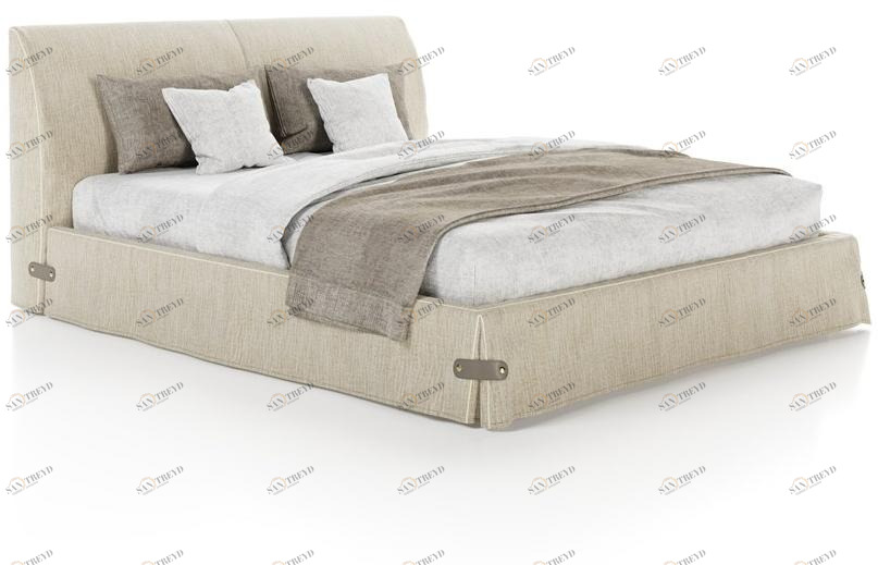 Liu Jo Living Collection Двуспальная кровать с обивкой из ткани Urban fan sun-id-1400463