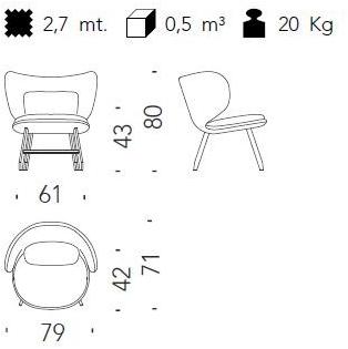 Moroso Мягкое кресло с подлокотниками Sushi edition sun-id-1424933 - Вид №8