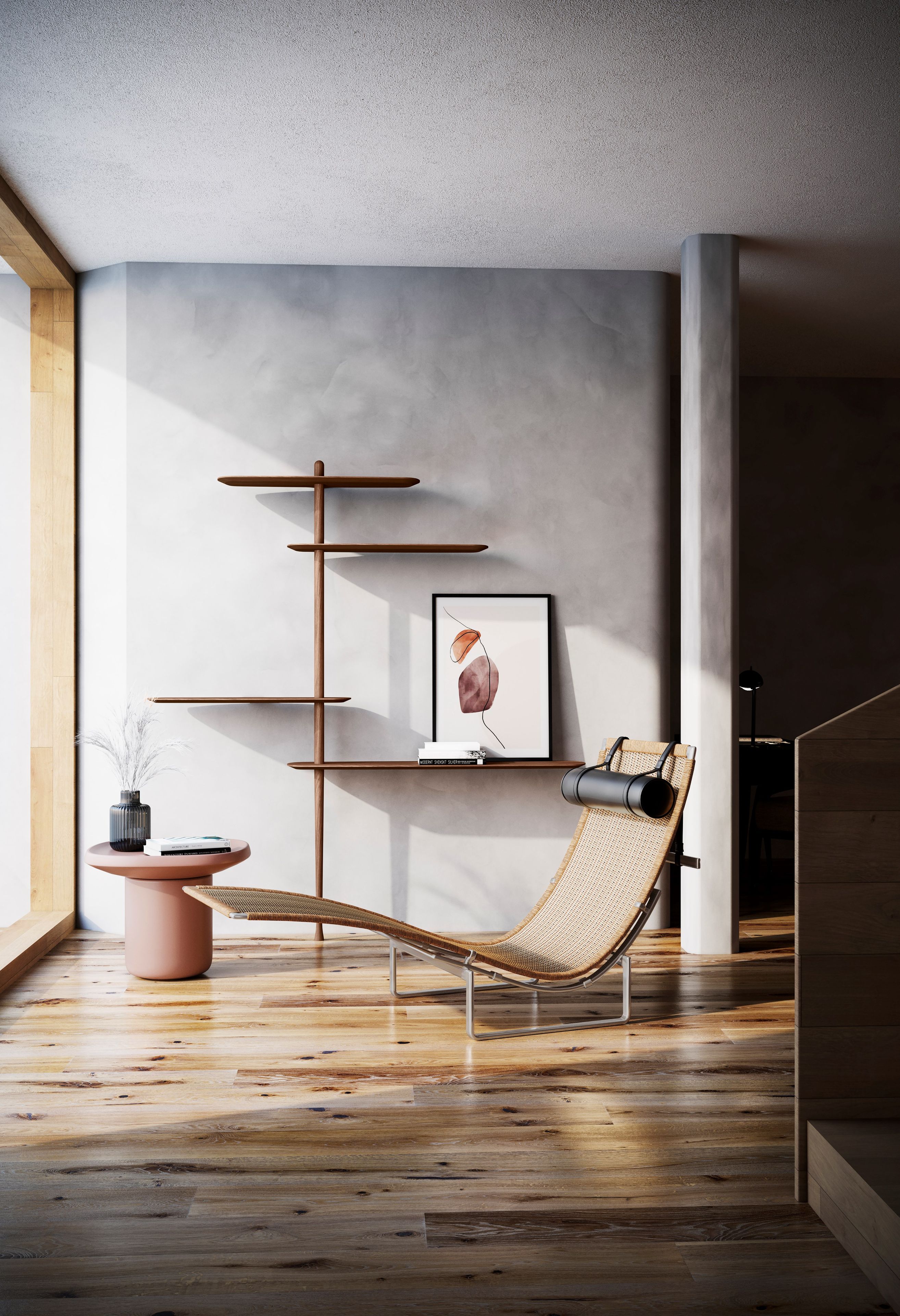 Модульная полка для пола из шпона NOMON уникальная ARCH-00144627 - Вид №7