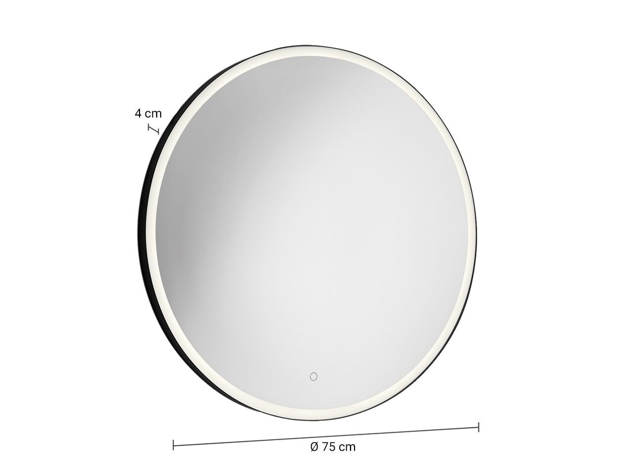 Круглое зеркало со встроенным освещением для ванной комнаты GEDY MARC ARCH-00039560 - Вид №3