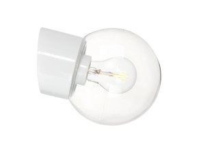 Стеклянный и фарфоровый настенный светильник