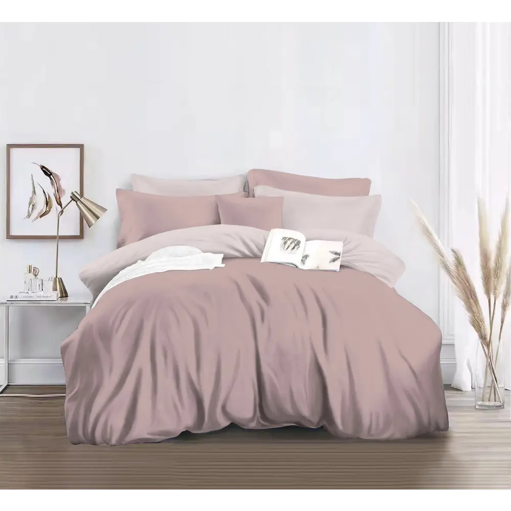 Santreyd Комплект постельного белья евро из полисатина в нежном розовом цвете 89392438 STLM-1479345 - Вид №1