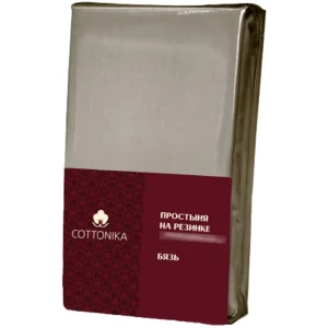 Простыня Cottonika Гамма А 180x200x20 см бязь на резинке капучино