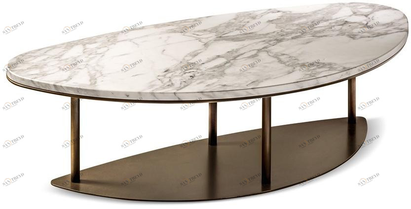 Cantori Низкий мраморный журнальный столик в современном стиле sun-id-1408560