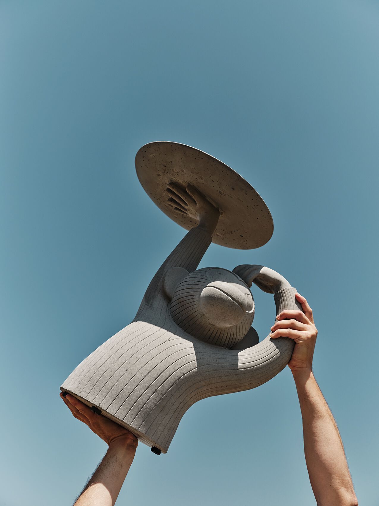 Бетонный круглый низкий журнальный столик BD Barcelona MONKEY ARCH-00134648 - Вид №21