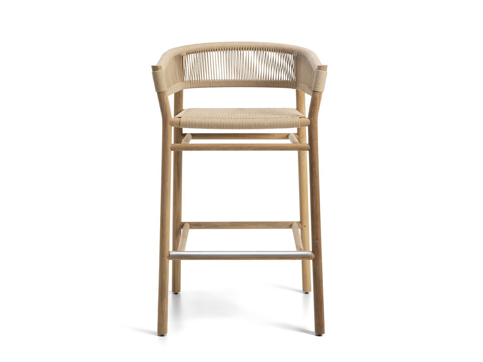 Садовый стул из тикового дерева с подставкой для ног Ethimo ARCH-00123553