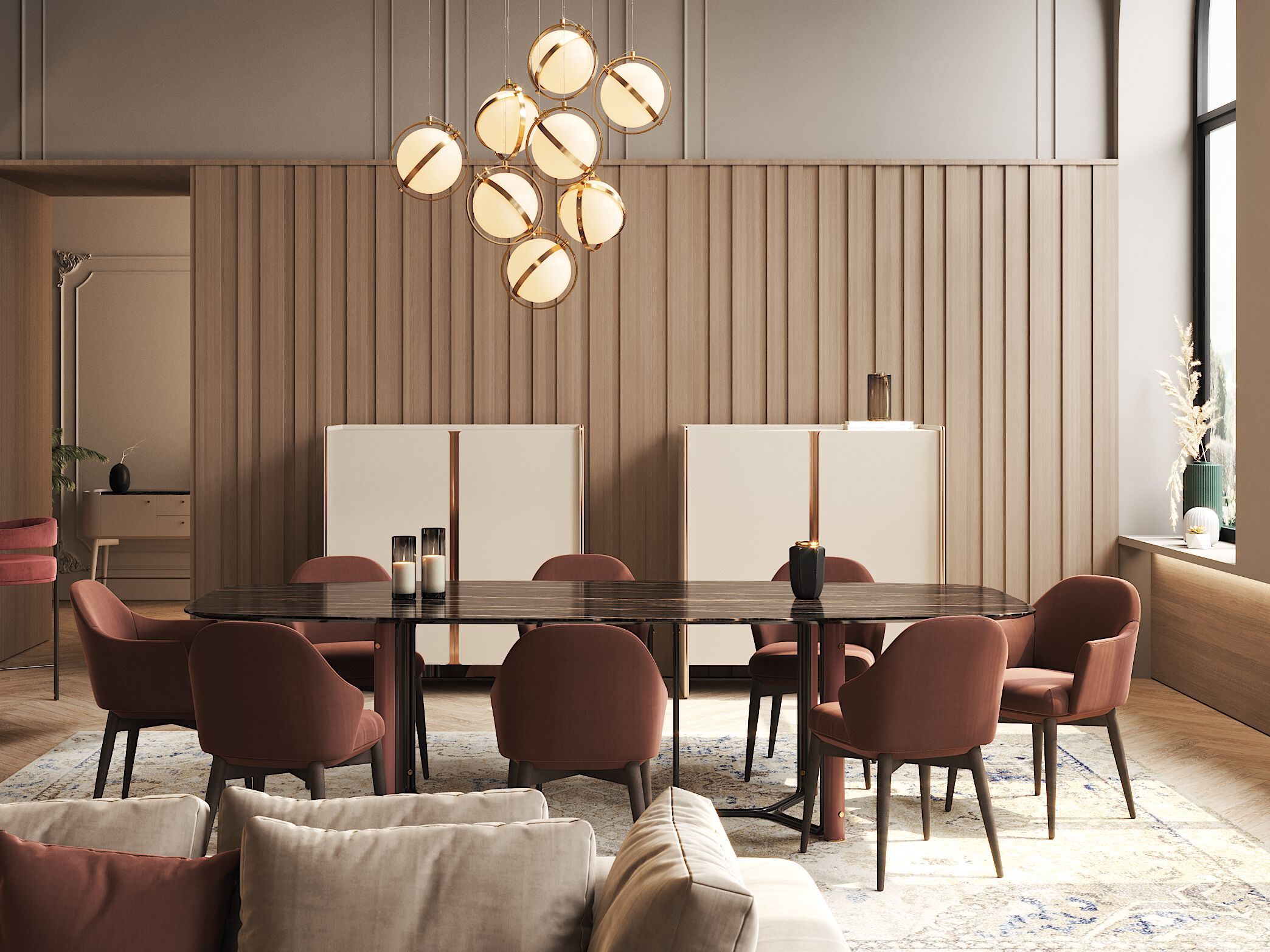 Деревянный шкаф с распашными дверцами PRADDY Natur ARCH-00095604 - Вид №6