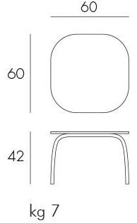 Nardi Садовый столик квадратный Loto sun-id-1457046 - Вид №3
