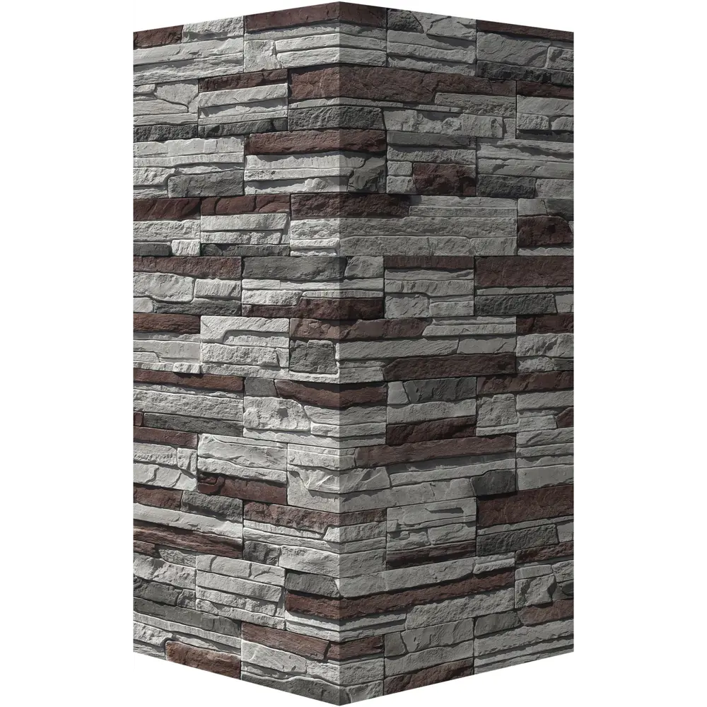 Камень искусственный Хайлэнд серо-коричневый 1.04 м. п WHITE HILLS STLM-2068119