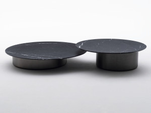 Круглый мраморный журнальный столик