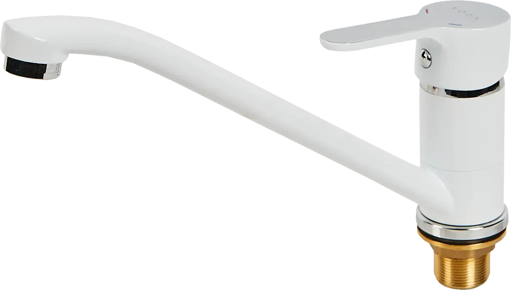 82842682 Смеситель для кухни Voda Snow 13.5 см латунь цвет белый STLM-0036938