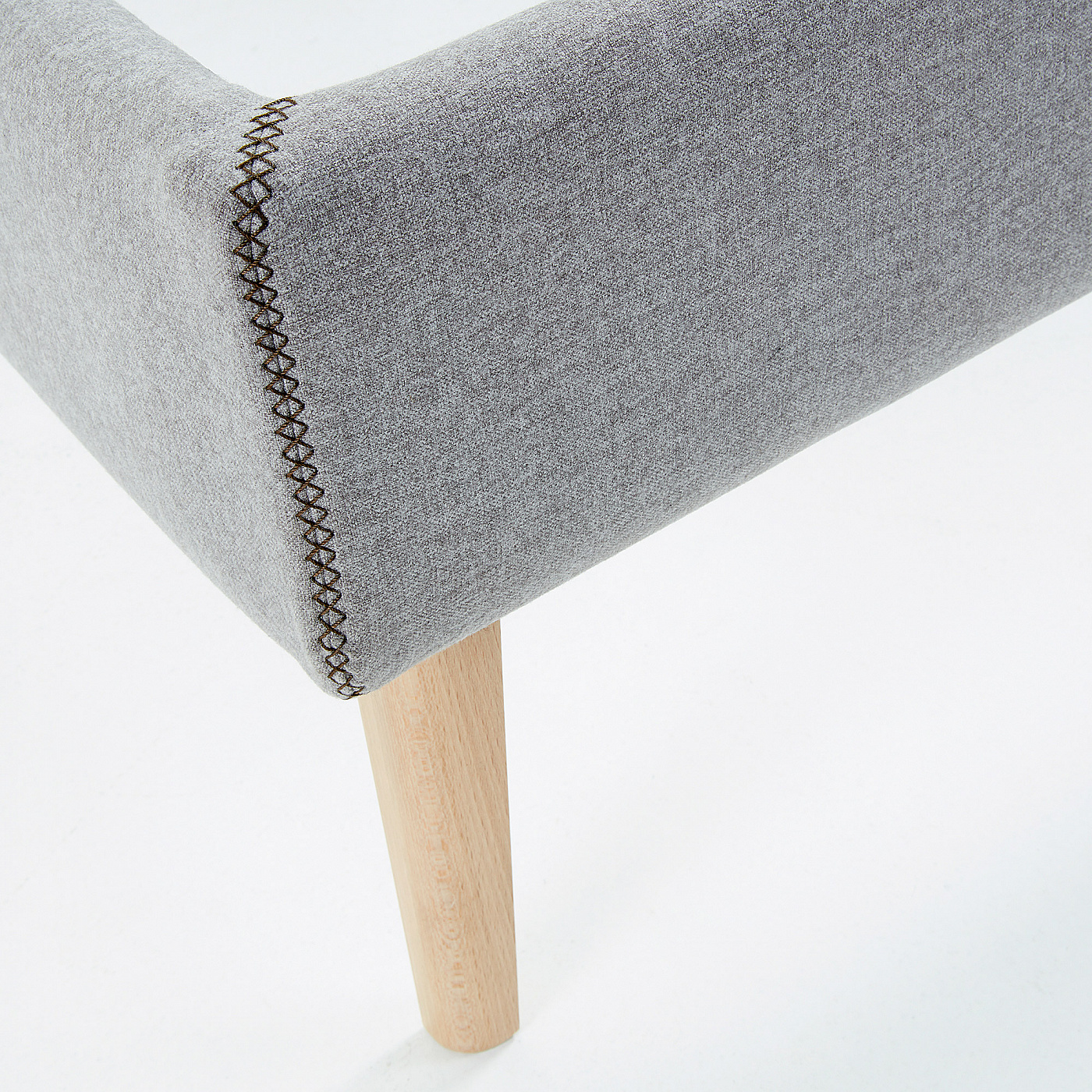 052256 Кровать Lydia 90х190 серая La Forma Dyla  - Вид №7