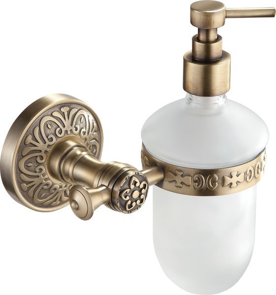 H6600/11BR Sanibano Nilo, настенный стеклянный дозатор, цвет бронза