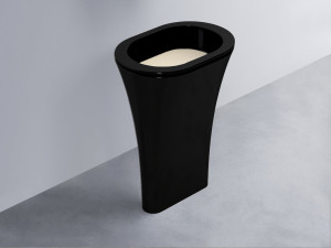 AMLA65-N+AMPILO-LN+AMCOLO-N Раковина Amedeo Ovale отдельностоящая cielo Enjoy + Amedeo