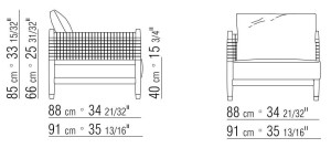 Тканевое садовое кресло
