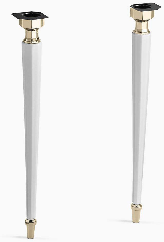 KOHLER Восьмиугольная шамотная глина Kathryn / конические ножки из латуни French Gold K-2317-AF-0  - Вид №1