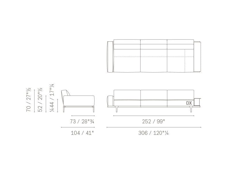 Ткань диван Poltrona Frau коллекция-диваны и кресла ARCH-00009449 - Вид №38