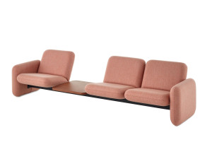 Тканевый диван с журнальной стойкой