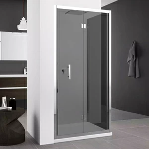 Душевой уголок 92x91 ZEPHYROS S+F Novellini ZEPHYROS с дымчатым серым стеклом