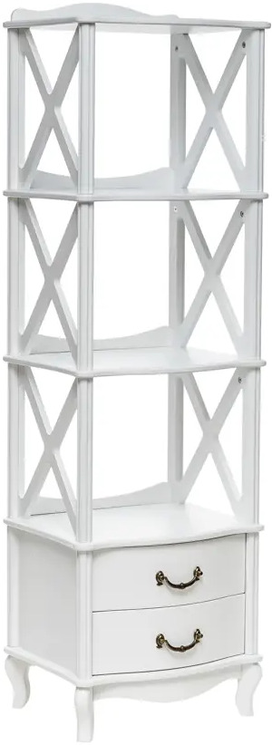 92702469 Этажерка с ящиками Leset 50x161.7x40.5 см 2 ящика МДФ цвет бежевый 0962-0007 STLM-0534320