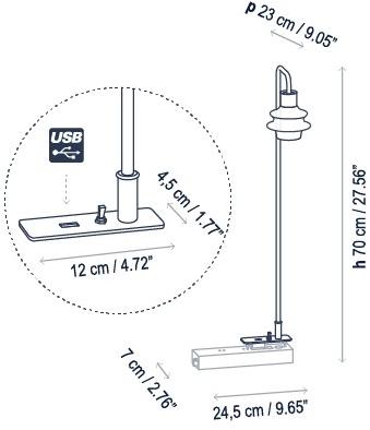 BOVER Светодиодная настольная лампа Drip/drop sun-id-1433193 - Вид №1