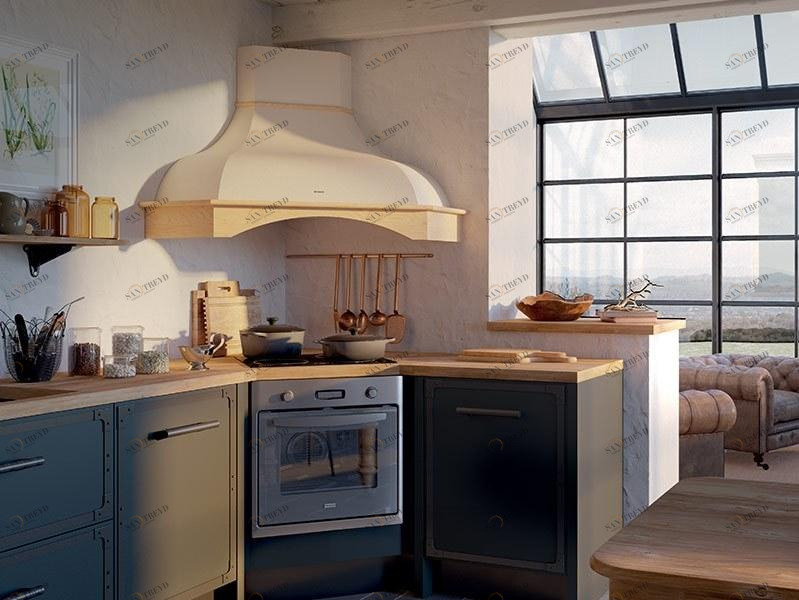 FABER Угловая вытяжка со встроенным освещением класса d  321.0516.447 