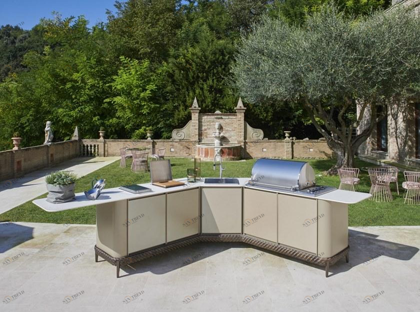 Samuele Mazza Outdoor Газовая летняя кухня с барбекю sun-id-1490104