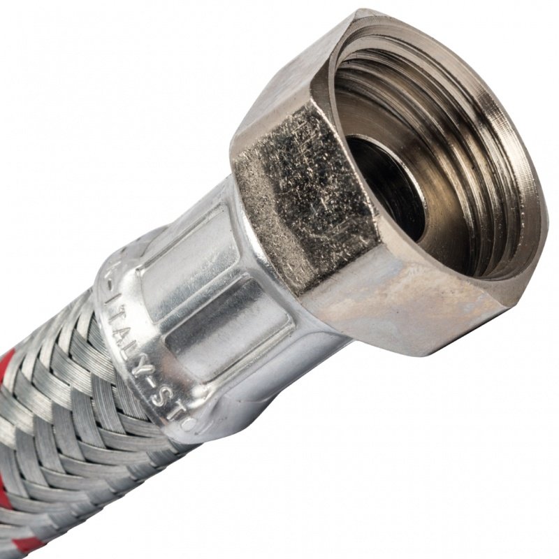 Гибкая подводка для воды НР 1 х ВР 1 STOUT - 800 мм SHF0126181515 - Вид №2