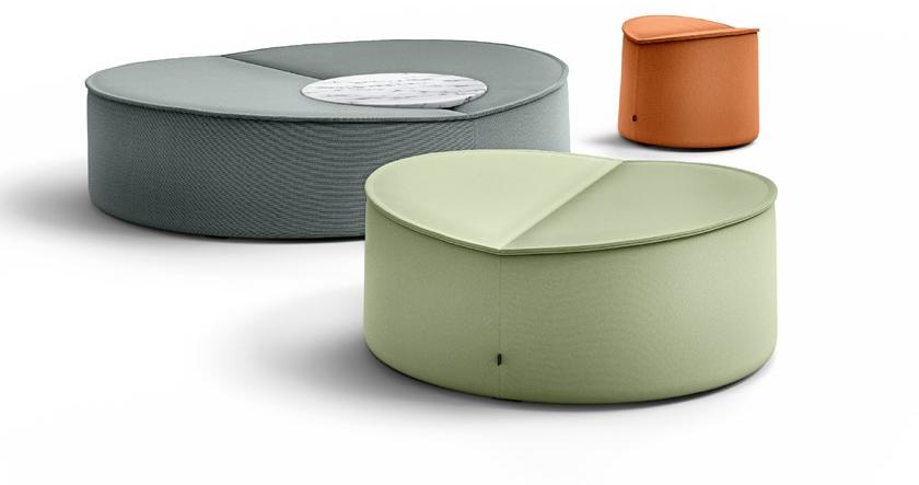 COR Круглый пуф из ткани Nenou sun-id-1394815 - Вид №1