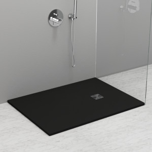 705854 Душевой поддон из минерального литья АНТРАЦИТ в комплекте с сифоном, Kerasan DOCCIA Италия