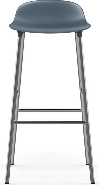 603165 Barstool 75 cm Chrome Blue Normann Copenhagen Form - Вид №1